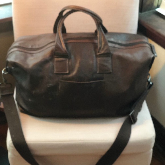Kenneth Cole Leather Duffle Bag - Picture 1 of 6